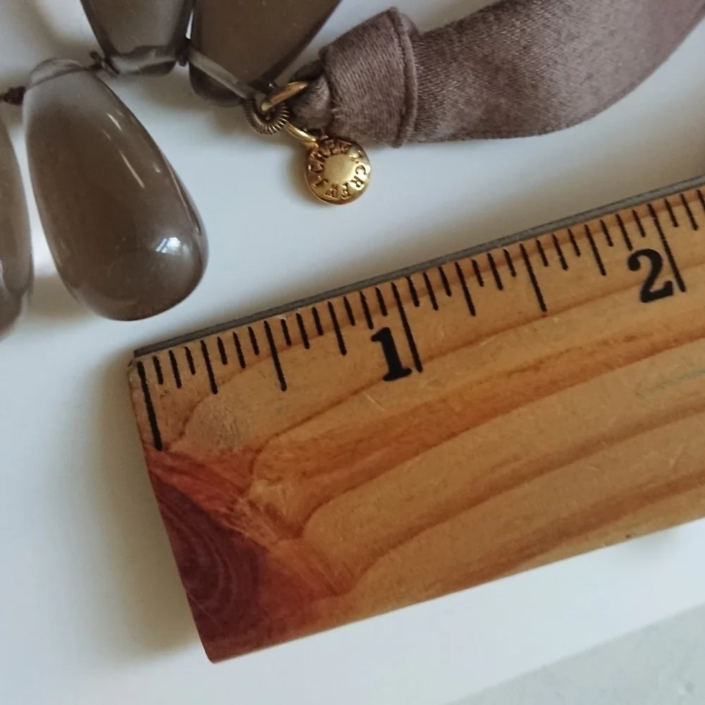 J. Crew Polished Teardrop Ribbon Necklace
